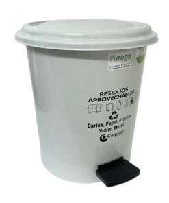 Alternative view of Papelera con Pedal Redonda 12LTS