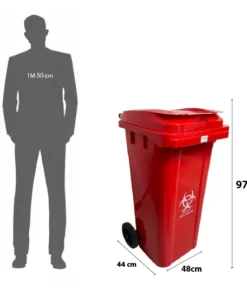 Alternative view of CONTENEDOR CON RUEDAS 120LTS