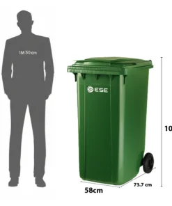 Alternative view of CARRO CONTENEDOR 240LTS